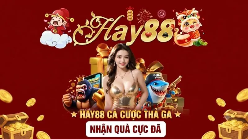 Banner giới thiệu trang chủ HAY88 với phong cách thiết kế hiện đại, sang trọng và chuyên nghiệp